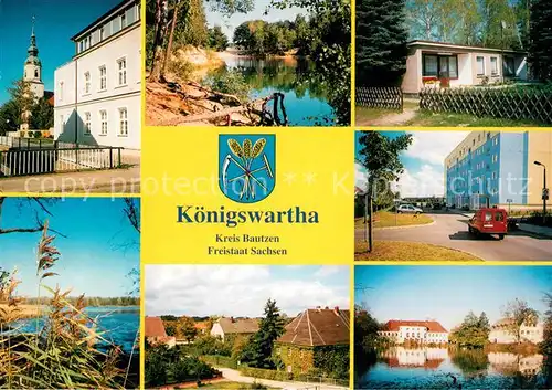 AK / Ansichtskarte Koenigswartha Waldbad Schloss Bongalowsiedlung Koenigswartha