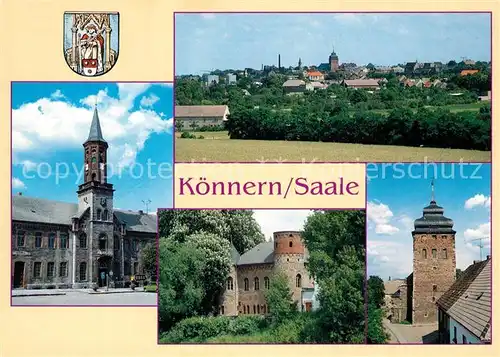 AK / Ansichtskarte Koennern Rathaus Georgsburg Kirche Koennern