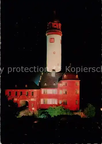 AK / Ansichtskarte Frankfurt_Hoechst_Main Schloss festlich beleuchtet Frankfurt_Hoechst_Main