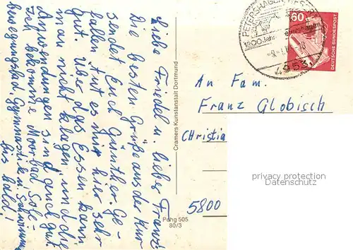 AK / Ansichtskarte Petershagen_Weser Schloss Bad Hopfenberg Hauptstrasse Mindener Strasse Petershagen Weser