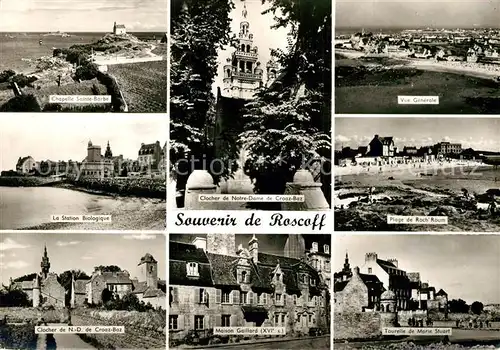 AK / Ansichtskarte Roscoff Chapelle Sainte Barbe Station Biologique Tourelle Marie Stuart Roscoff