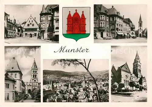 AK / Ansichtskarte Munster_Haut_Rhin_Elsass Les Armoiries Munster_Haut_Rhin_Elsass
