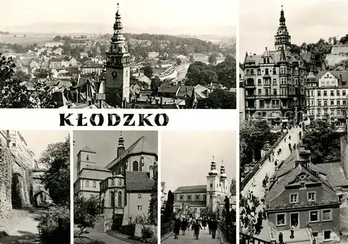 AK / Ansichtskarte Klodzko Kirche Schloss Stadtansichten  Klodzko