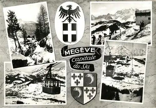 AK / Ansichtskarte Megeve Skigebiet Winter Megeve