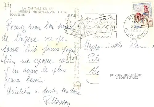 AK / Ansichtskarte Megeve Panoramen Megeve