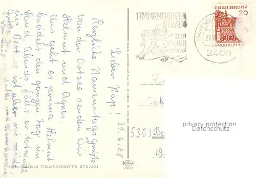 AK / Ansichtskarte Timmendorfer_Strand Ostseeheilbad Strand Timmendorfer_Strand