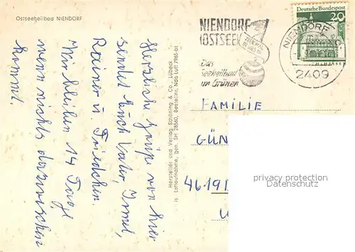 AK / Ansichtskarte Niendorf_Ostseebad Fliegeraufnahme Niendorf_Ostseebad