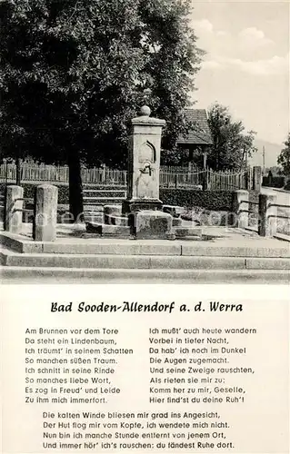 AK / Ansichtskarte Bad_Sooden Allendorf Am Brunnen vor dem Tore Bad_Sooden Allendorf