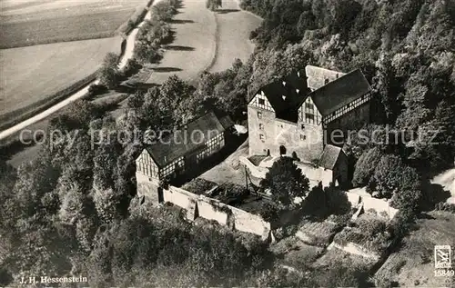 AK / Ansichtskarte Ederbringhausen Schloss Hessenstein Jugendherberge Fliegeraufnahme Ederbringhausen