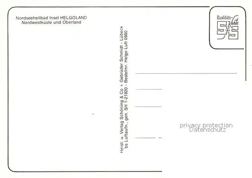 AK / Ansichtskarte Helgoland mit Oberland Fliegeraufnahme Helgoland