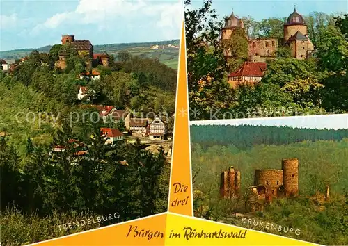 AK / Ansichtskarte Trendelburg mit Sababurg und Krukenburg Trendelburg