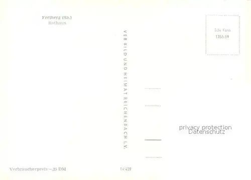 AK / Ansichtskarte Freiberg_Sachsen Rathaus Freiberg Sachsen