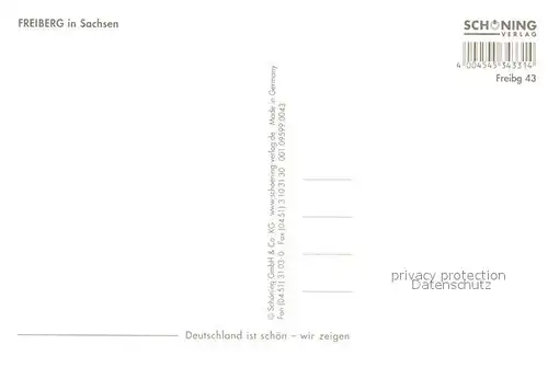 AK / Ansichtskarte Freiberg_Sachsen Statue Marktplatz Obelisk Kirche  Freiberg Sachsen