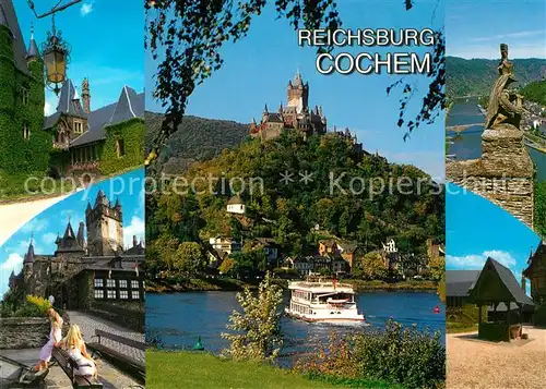 AK / Ansichtskarte Cochem_Mosel Reichsburg Details Moselpartie Cochem Mosel