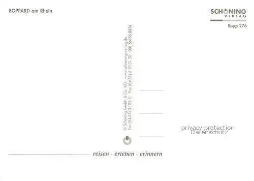 AK / Ansichtskarte Boppard_Rhein Kirche Fliegeraufnahme Rheinschiff Fachwerkhaeuser Brunnen Boppard Rhein