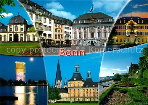 AK / Ansichtskarte Bonn_Rhein Schloesser Park Kirche Bonn_Rhein