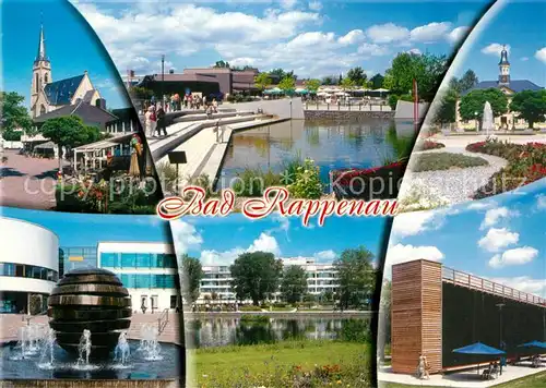 AK / Ansichtskarte Bad_Rappenau Kirche Schwimmbad Brunnen  Bad_Rappenau