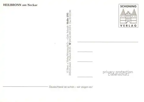 AK / Ansichtskarte Heilbronn_Neckar Rathaus Uhrturm Heilbronn Neckar