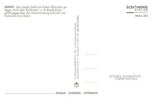 AK / Ansichtskarte Mainz_Rhein Mainzer Dom Altar Inneres Fontaene Mainz Rhein