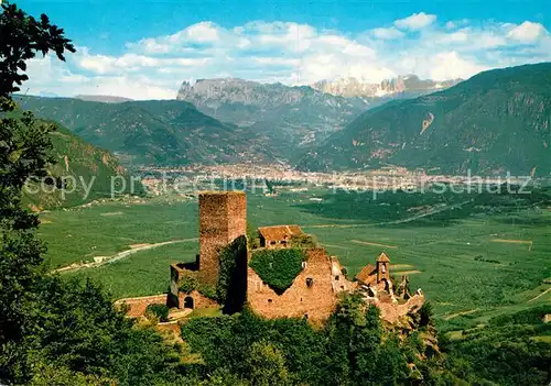 AK / Ansichtskarte Eppan_Suedtirol Schloss Hocheppan mit ueberetsch Eppan Suedtirol