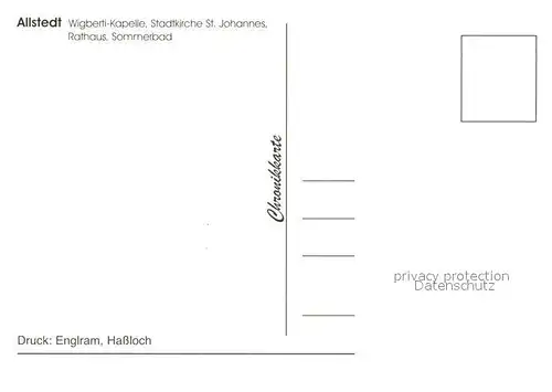 AK / Ansichtskarte Allstedt Wigberti Kapelle Stadtkirche St Johannes Rathaus Sommerbad Allstedt