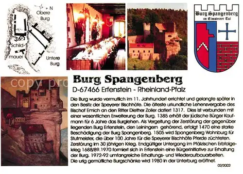 AK / Ansichtskarte Erfenstein Burg Spangenberg Wappen Festtafel Erfenstein
