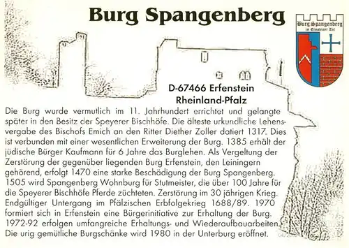 AK / Ansichtskarte Erfenstein Burg Spangenberg Erfenstein