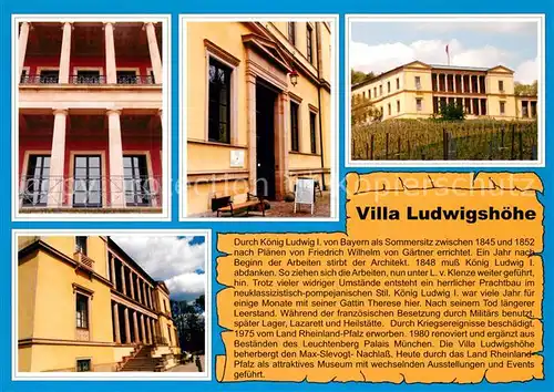 AK / Ansichtskarte Ludwigshoehe_Rheinhessen Villa Ludwigshoehe Ludwigshoehe Rheinhessen