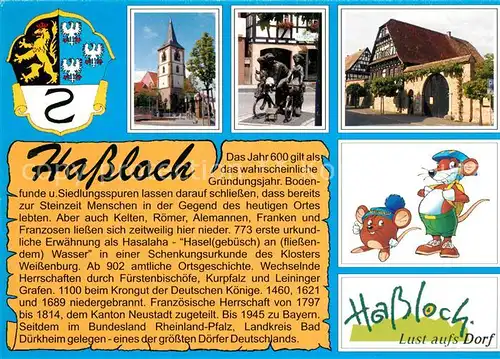 AK / Ansichtskarte Hassloch_Pfalz Teilansichten Hassloch Pfalz