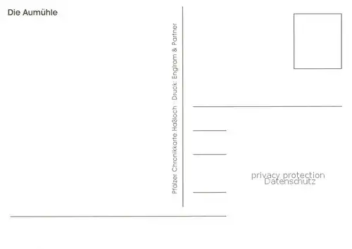 AK / Ansichtskarte Hassloch_Pfalz Die Aumuehle Details Hassloch Pfalz