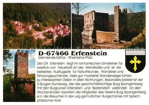 AK / Ansichtskarte Erfenstein Burg Spangenberg Burgruine Erfenstein