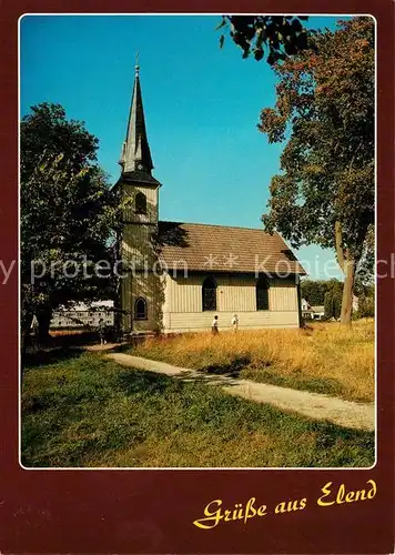 AK / Ansichtskarte Elend_Harz Kleinste Kirche Deutschlands Elend_Harz