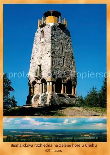 AK / Ansichtskarte Cheb Bismarckov rozhledna na Zelene hore u Chebu Cheb