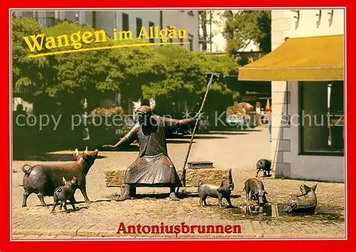 AK / Ansichtskarte Wangen_Allgaeu Antoniusbrunnen Wangen Allgaeu