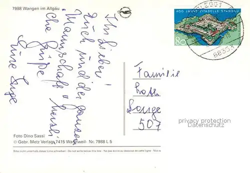 AK / Ansichtskarte Wangen_Allgaeu Ravensburger Tor Wangen Allgaeu