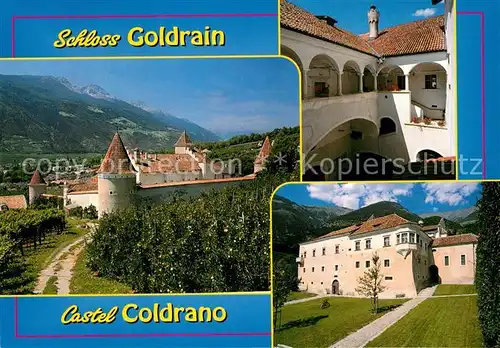 AK / Ansichtskarte Goldrain_Vinschgau Schloss Goldrain Details Goldrain Vinschgau