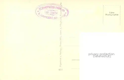 AK / Ansichtskarte Oberstdorf Kaeseralm Oberstdorf