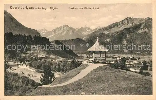 AK / Ansichtskarte Oberstdorf Pavillon am Plattebichel Oberstdorf