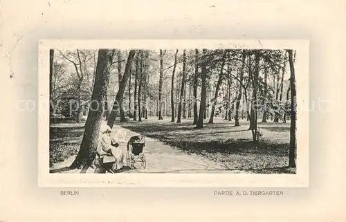 AK / Ansichtskarte Berlin Partie am Tiergarten Berlin