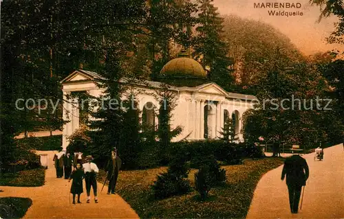 AK / Ansichtskarte Marienbad_Tschechien_Boehmen Waldquelle Marienbad_Tschechien