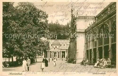 AK / Ansichtskarte Marienbad_Tschechien_Boehmen Kreuzbrunnen Marienbad_Tschechien