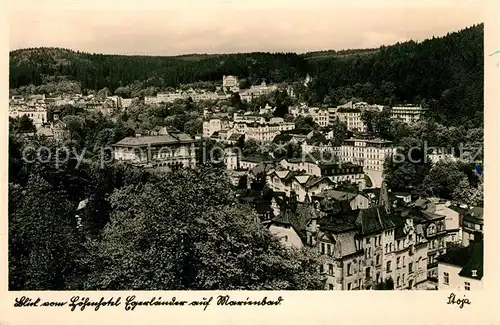 AK / Ansichtskarte Marienbad_Tschechien_Boehmen Blick vom Hoehenhotel Egerlaender Marienbad_Tschechien