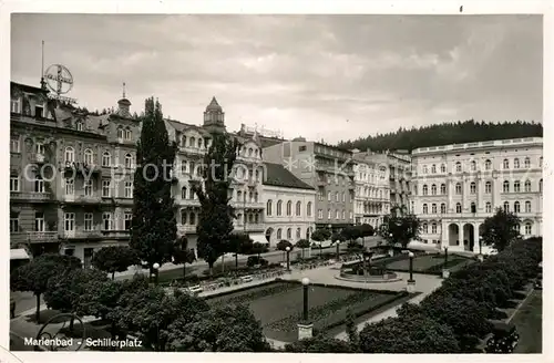 AK / Ansichtskarte Marienbad_Tschechien_Boehmen Schillerplatz Marienbad_Tschechien