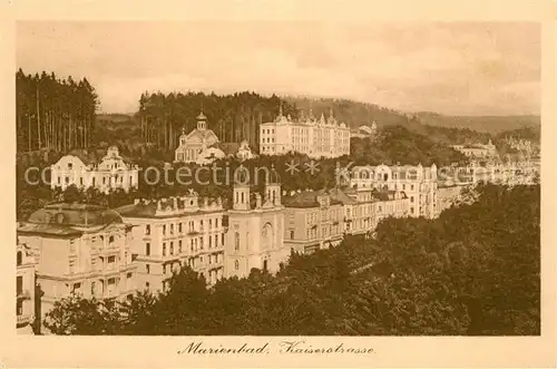 AK / Ansichtskarte Marienbad_Tschechien_Boehmen Kaiserstrasse Marienbad_Tschechien