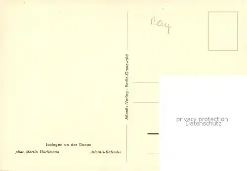 AK / Ansichtskarte Lauingen_Donau Strassenpartie Stadtturm Lauingen Donau