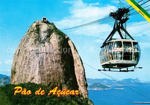 AK / Ansichtskarte Seilbahn Pao de Acucar Rio de Janeiro Brasil  Seilbahn