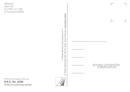 AK / Ansichtskarte Flugzeuge_Zivil Spanair A321 231 EC HPM c n 1276 Flugzeuge Zivil