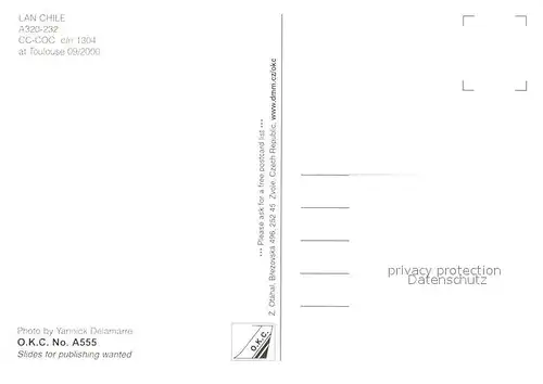 AK / Ansichtskarte Flugzeuge_Zivil Lan Chile A320 232 CC COC c n 1304 Flugzeuge Zivil