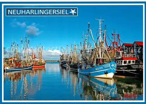 AK / Ansichtskarte Neuharlingersiel Hafen Krabbenfischer  Neuharlingersiel