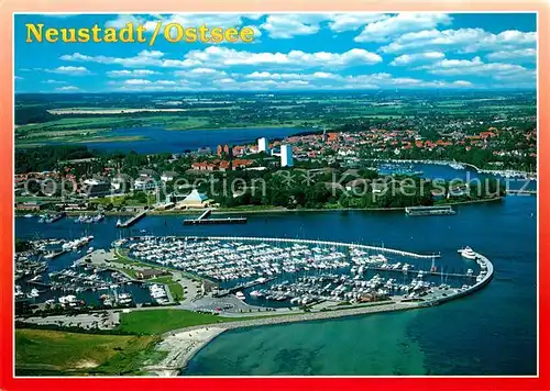 AK / Ansichtskarte Neustadt_Holstein Fliegeraufnahme Hafen Neustadt_Holstein